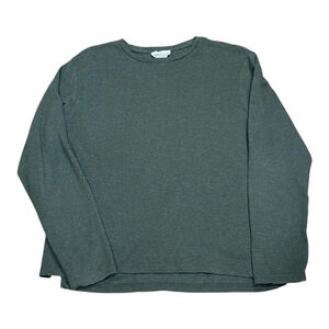 Distillery Apparel Shirt Mens Small Green Long Sleeve Crewneck Heather Knit